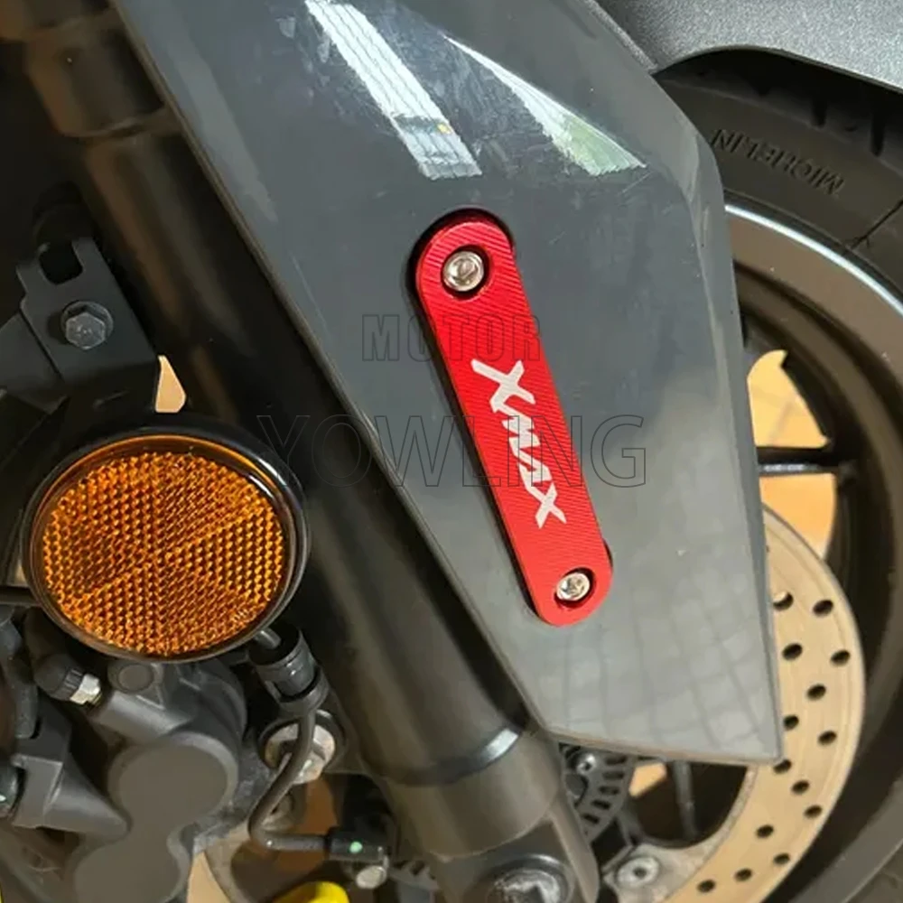 

Motorcycle Mud Guard Fender Axle Coper Plate Decorative Cover For Yamaha X-MAX XMAX 125 250 300 400 2017-2022 Nmax 155 2017~2025
