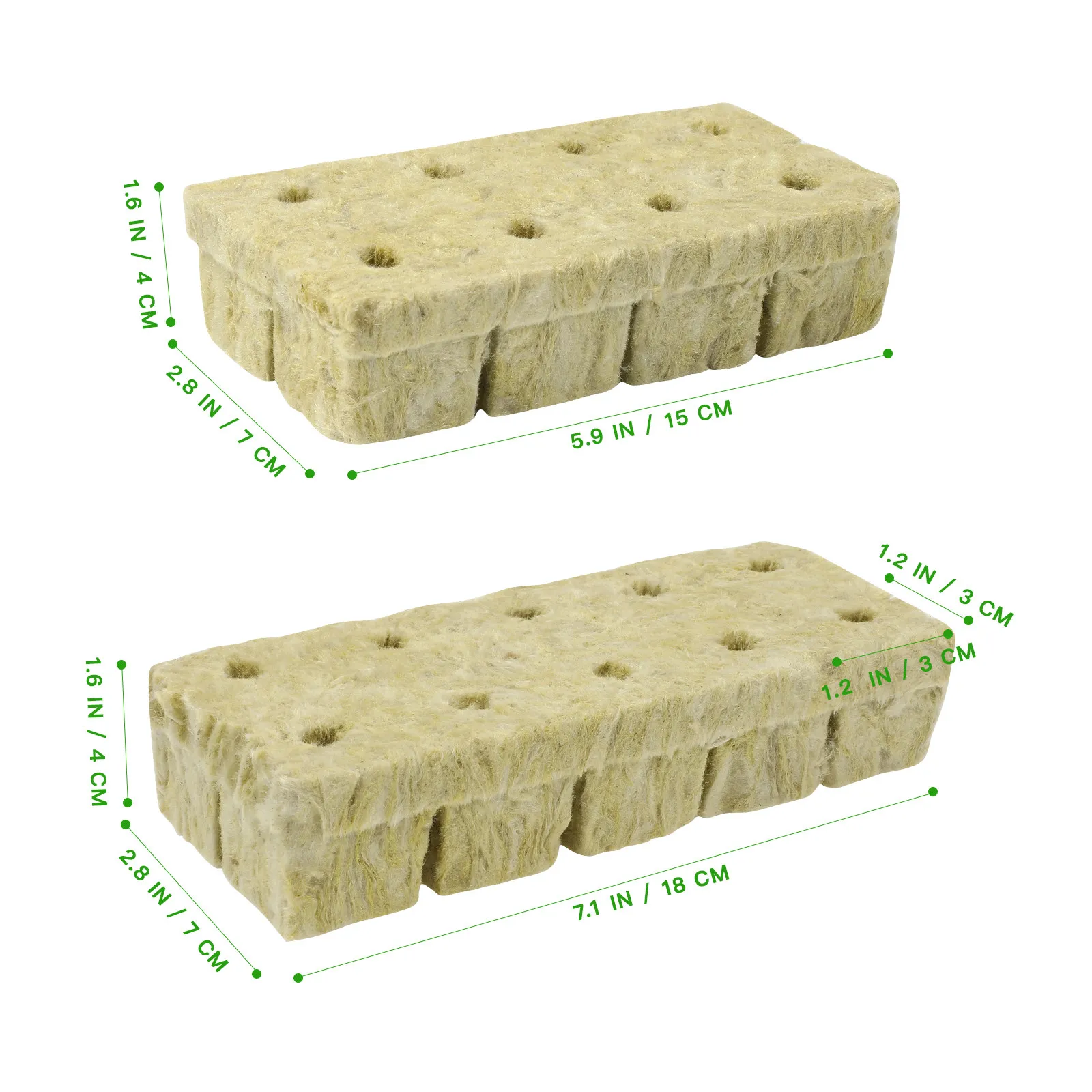 Macro Plant Plug Gardening Supplies Plugs Starter Soilless Grow Hydroponic Wool Block