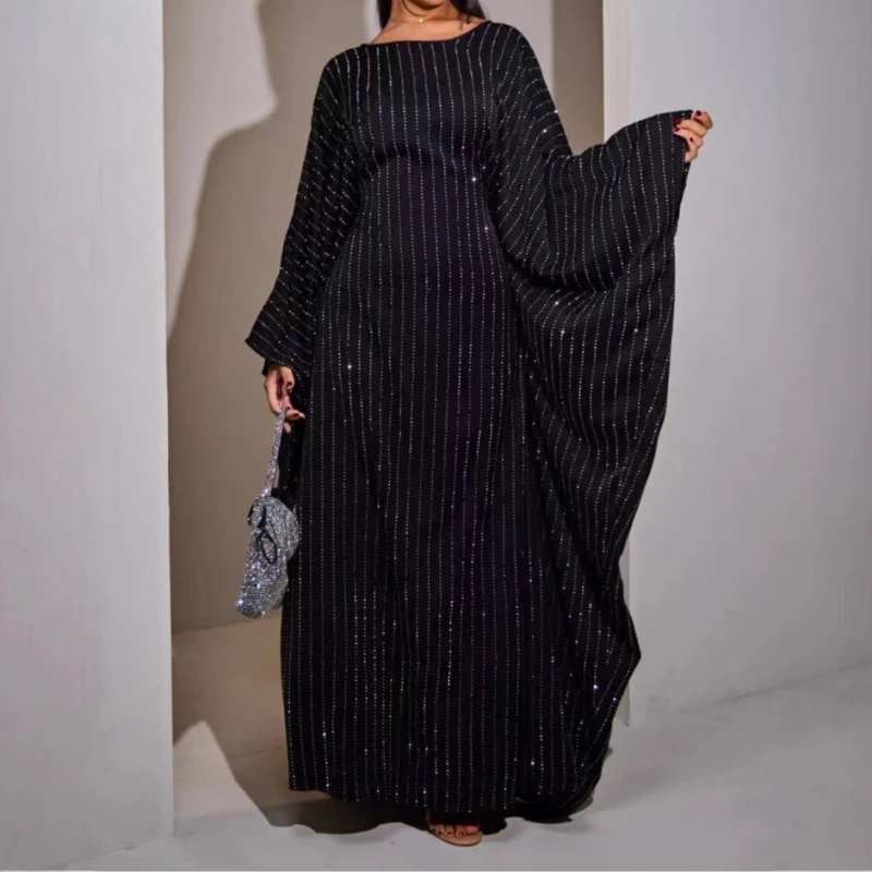 

2025 Spring and Autumn Rhinestones Long Banquet Dress Design Sense Women's Dress