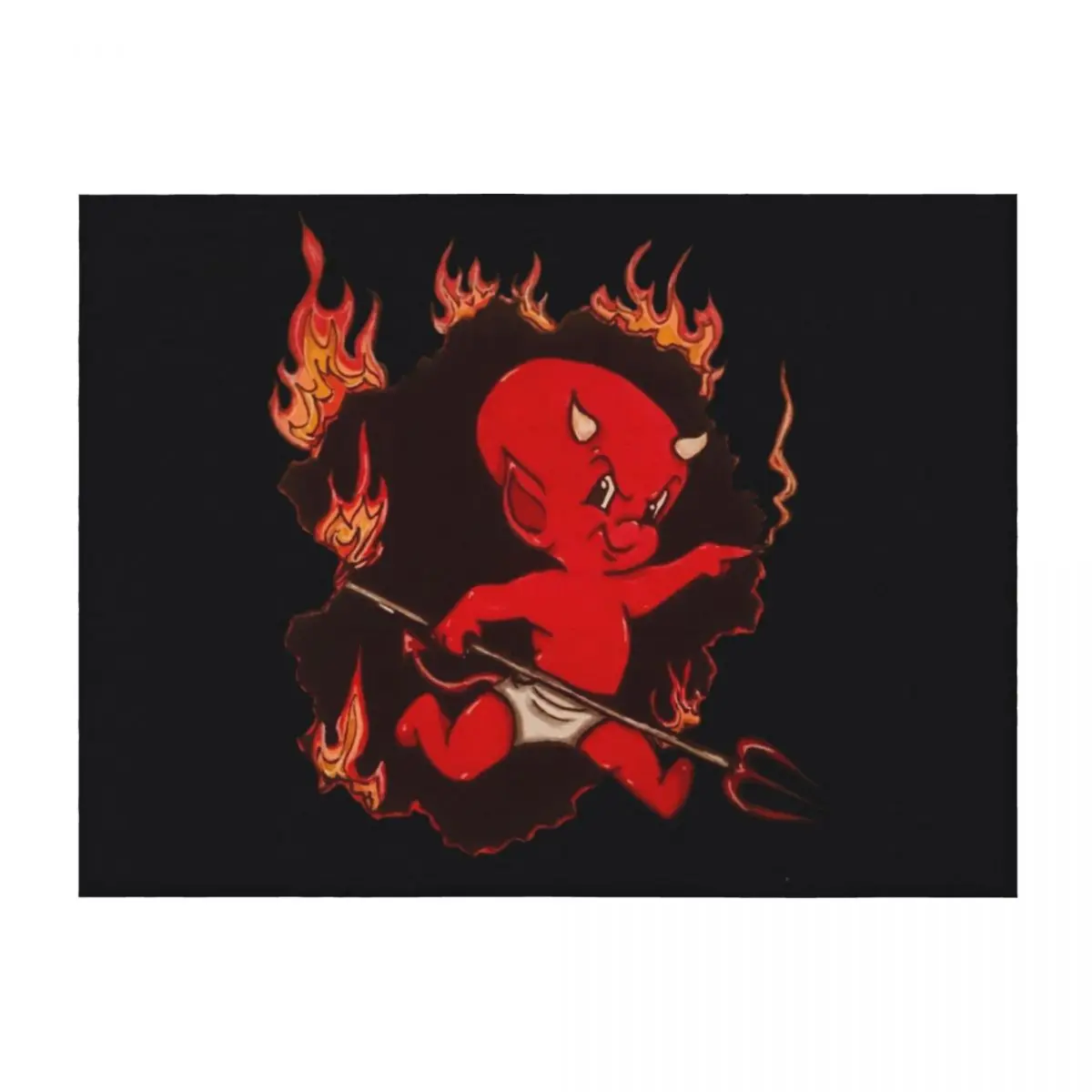 

Lil' Devil Hot Stuff \t Throw Blanket blankets ands Beautifuls Shaggy Retros Blankets