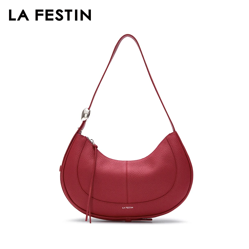 LA FESTIN Original Shoulder Bags Women\'s bag 2024 Crescent Bag Tote Bag Large Capacity Leather Bag ﻿Luxury Bag Crossbody Bag