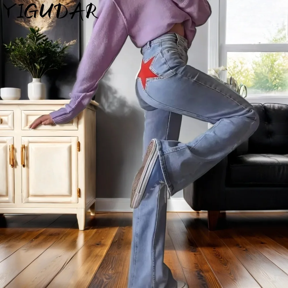 New 2024 Women Pant Woman Jeans High Waist Denim Pants Wide Leg Denim Clothing Blue Jeans Vintage Quality Fashion Straight Pants