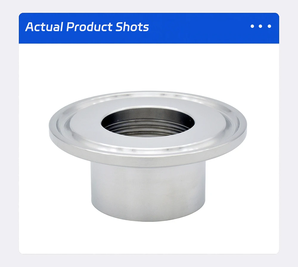 304 Sanitär-Edelstahl in Lebensmittelqualität, kurzer Schnellanschluss, Tri-Clamp BSPT-Innengewinde-Adapter, 1/4 Zoll auf 1 Zoll Rohrverschraubung K50,5 mm – Detail 5