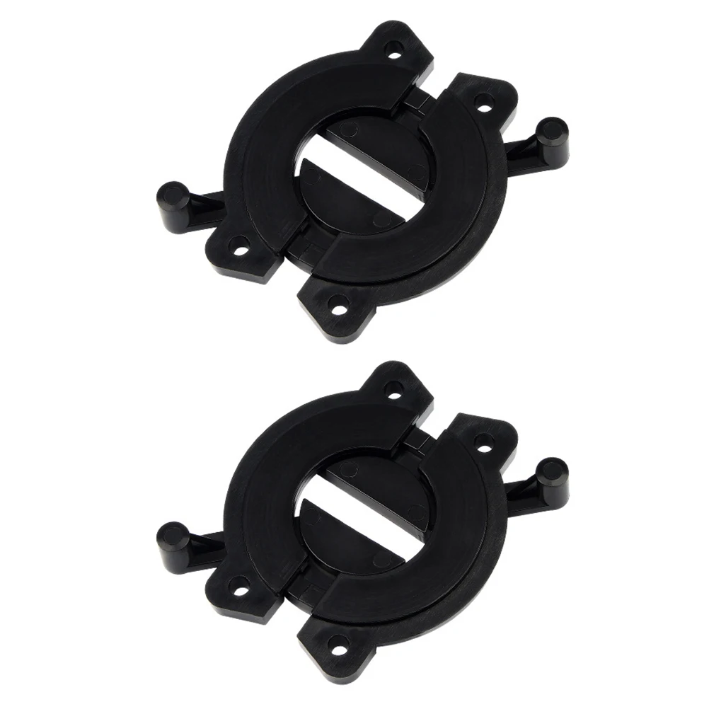 

2pcs Furniture Hinges ABS Table Latch Connector Desktop Accessories Black Dining Sturdy Anti Rust Stable Design