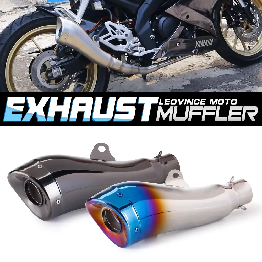 

38~51mm Universal Motorcycle Exhaust Muffler Modified Escape For XMAX300 GSX1300R ZZR1400 XJR1300 CB919