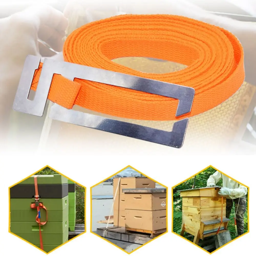 

Durable 5-meters Beehive Binding Strap Fixed with Buckle Hive Binding Device Adjustable Fixed Tightened Strap Beekeeping Tool