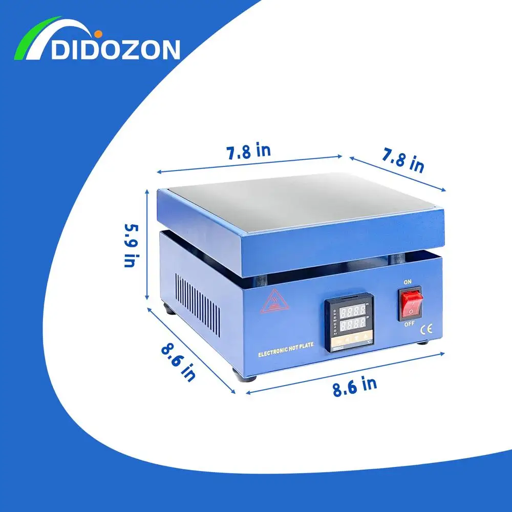850W Electric Preheat Soldering Station Fast Heating Precise Temperature Control Large Surface Ideal Phone Screens LED Displays