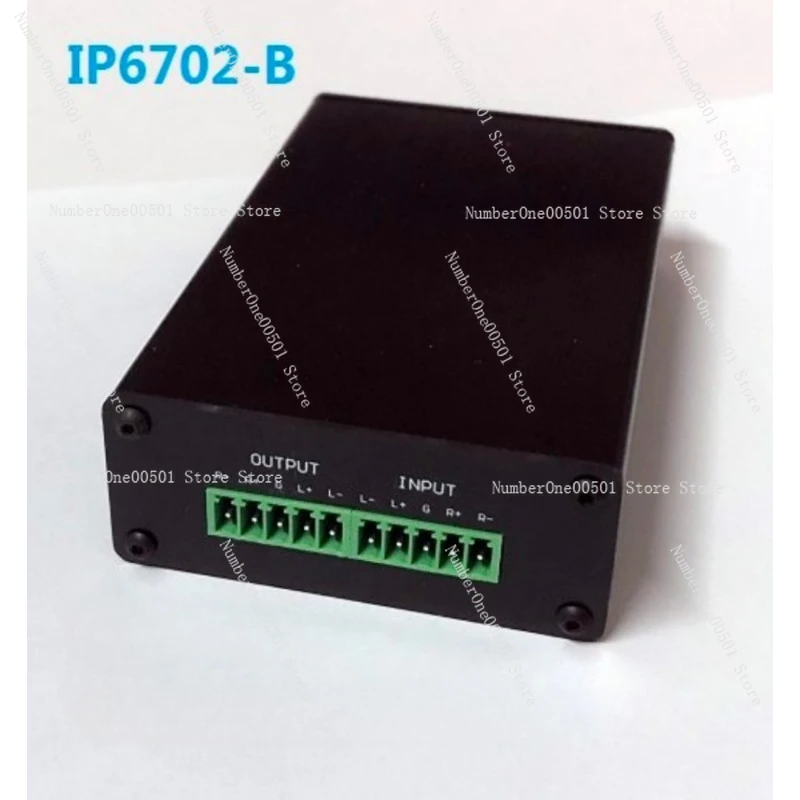 Clear Sound Stable Connection Multi-Interface Compatible IP Network Audio Interface Box XLR RCA 6.35 TRS 48V Phantom Power