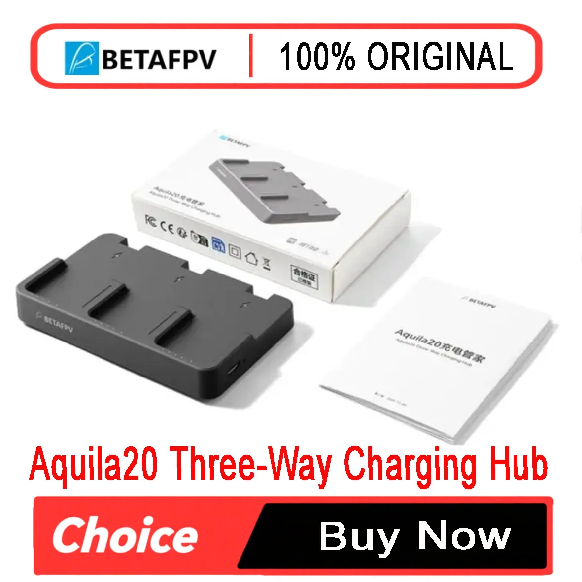 BETAFPV Aquila20 Three-Way Charging Hub 45W PD3.0 Fast Charger Smart Power Distribution Hub for Aquila 20 FPV Drone Battery