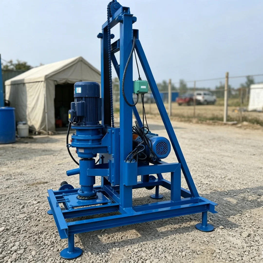 Customized Small Hydraulic Water Well Drilling Rig, Water Well Drilling Machinery, Household‑use Water Intake Drilling Equipment