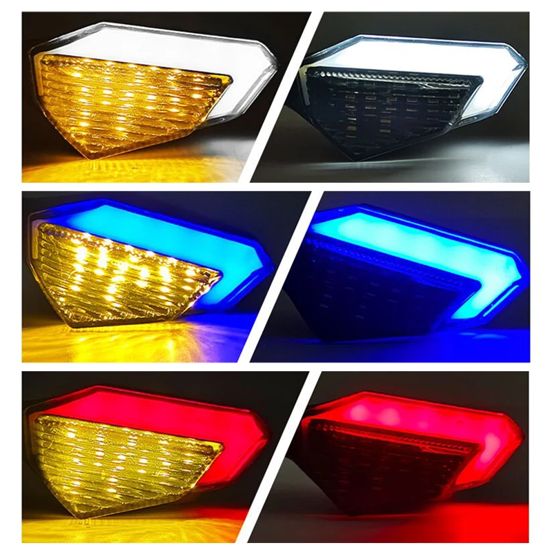 Motorcycle Turn Signals Light Universal ABS Indicator LED Strobe Lamp for Ducati Hypermotard 950 Streetfighter V4S Monster 696