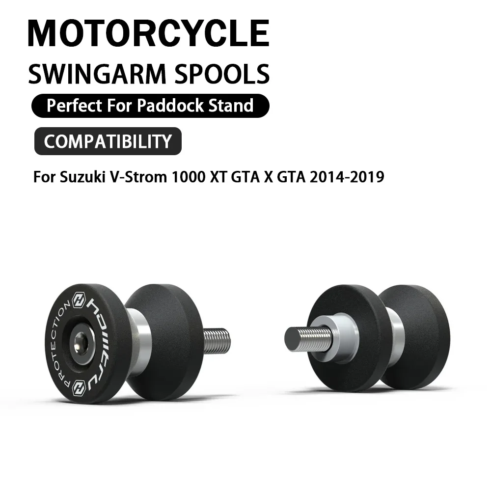 Swingarm Spools Paddock Stand Bobbins Rear Stand Screws Swingarm Sliders For Suzuki V-Strom 1000 XT GTA X GTA 2014-2019