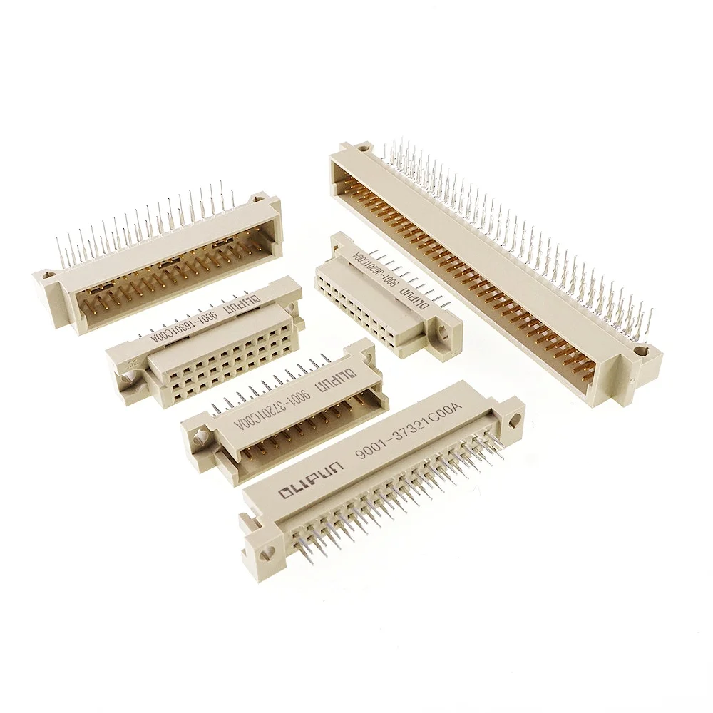 5 pcs DIN 41612 Header Connector Dual Row 64 Positions Male Female Straight Plug Right Angle Through Hole PCB Solder 2x32 Pin