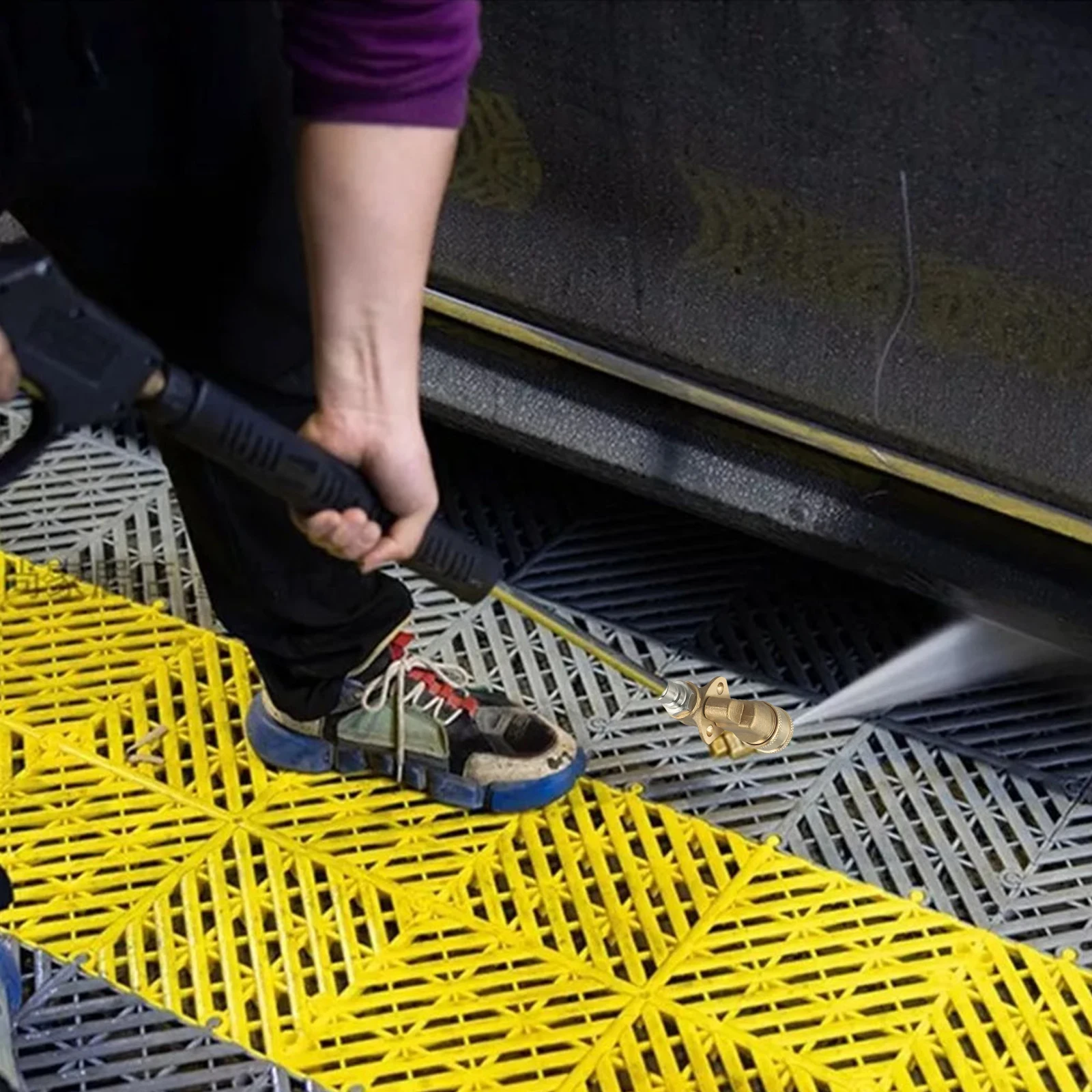 Car Wash 360 Degree Pivoting Coupler Pivoting Cleaning Nozzle Removes Dirt And Grime Versatile And Easy To Use
