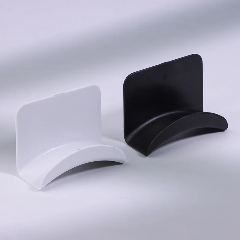 3Pcs Universal Wall Mount Hanger Headset Rack Under Desk Holder Support Headphone Stand Adhensive Plastic For Earphone Bracket