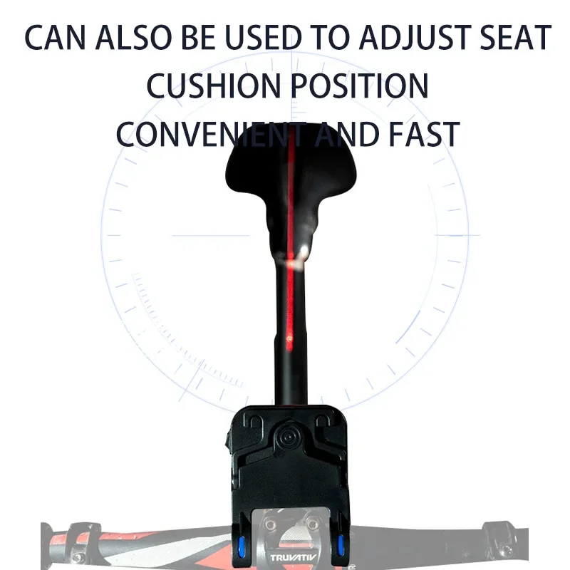 Bicycle Laser Calibrator Tire Saddle Center Adjuster Measurement Tool Aligning Indicator 22.2-31.8mm Clip Type C Fast Charging