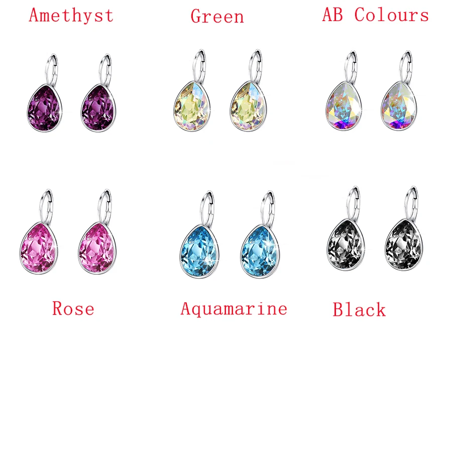 Xuping Jewelry Popular European Style Colorful Crystal Earring for Laies Anniversary Mother\'s Day Gift A00615514
