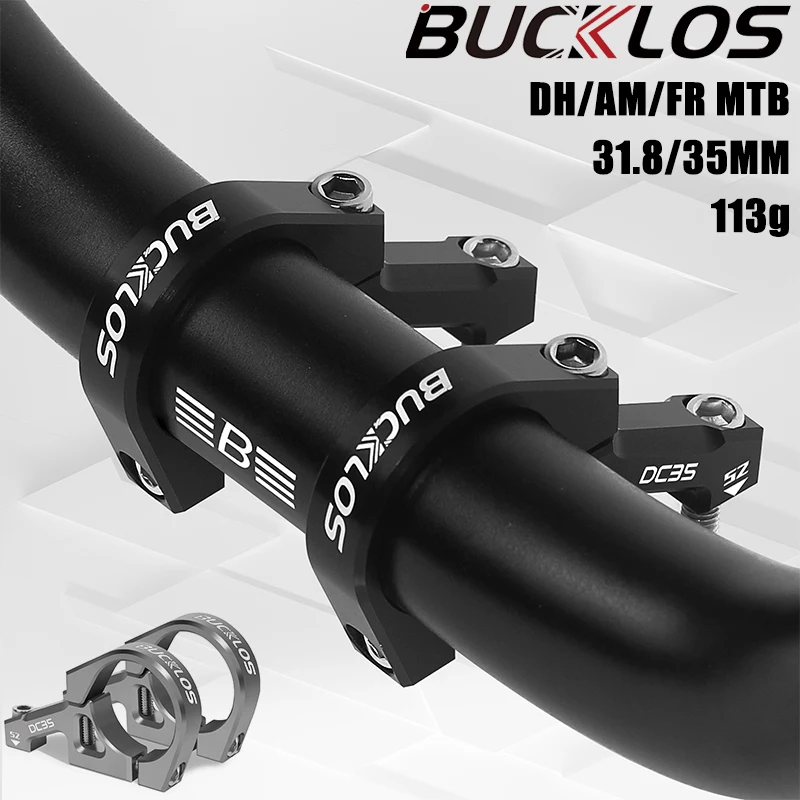 

BUCKLOS Bicycle Stem Aluminum Alloy MTB Power DH/AM/FR High Strength Downhill Bike Table 31.8/35mm Bicycle Direct Mount Stem