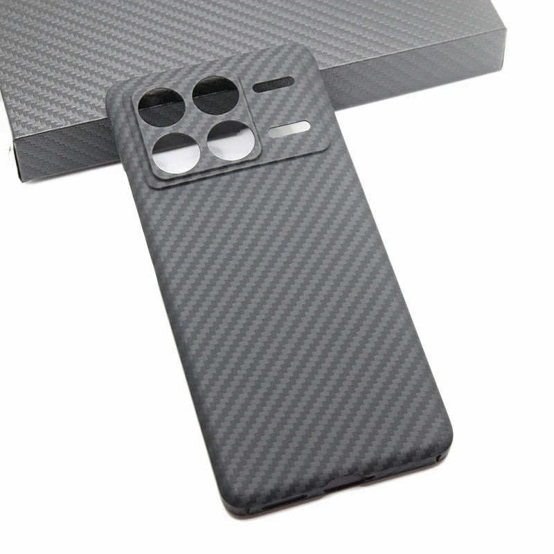 Case for Xiaomi Poco X6 Pro & Redmi K70E Ultrathin Real Carbon Fiber Aramid Cell Mobile Phone Protective Cover Protection Shell