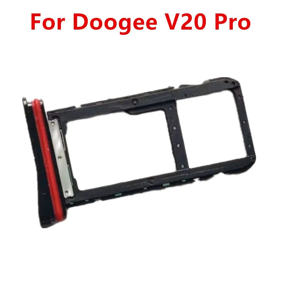 

New Original For Doogee V20 PRO Cell Phone TF SIM Card Holder Tray Slot Replacement Part Black Silver