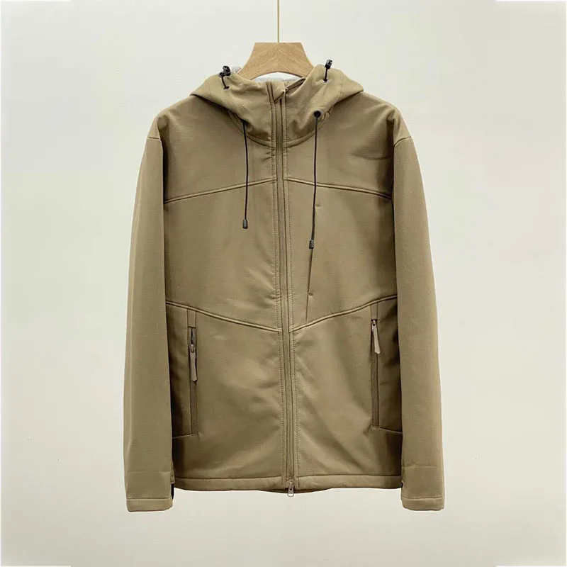 Outdoor PATA-style Men's Fleece Jacket for Hiking Leisure Mountain Climbing Cycling Sports Fishing Mountain Climbing and Camping