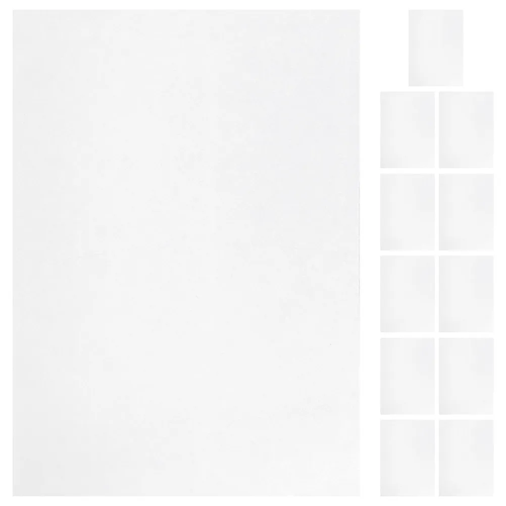 12 Sheets Printable DIY Heat Shrink Film Sheets Shrinkable Plastic Craft Material for Handmade Craft Making Shrink Sheet