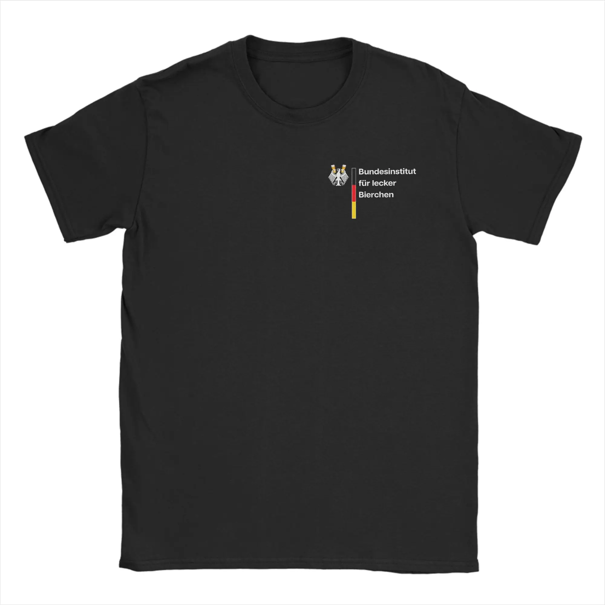 Deutsch-Federal Institut für köstliche Biere T-Shirt Männer Spaß reine Baumwolle T-Shirts Rundkragen Kurzarm T-Shirt Geschenkidee Merch