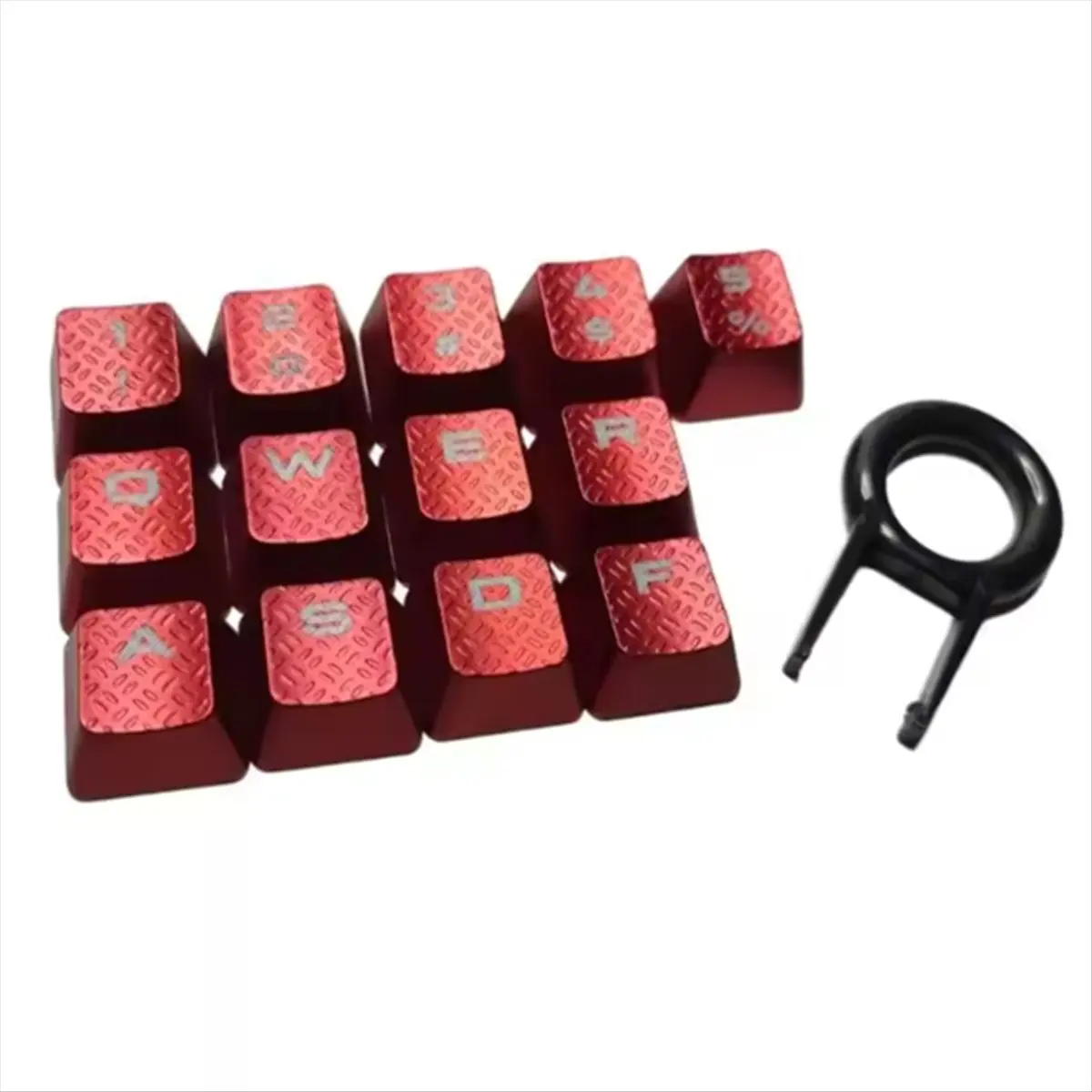T844C-13Key Anti Slip Caps Mechanical Keyboard Keycaps Slip Proof with Backlights Enhances Typing and Gaming for K70 K95 066A HO