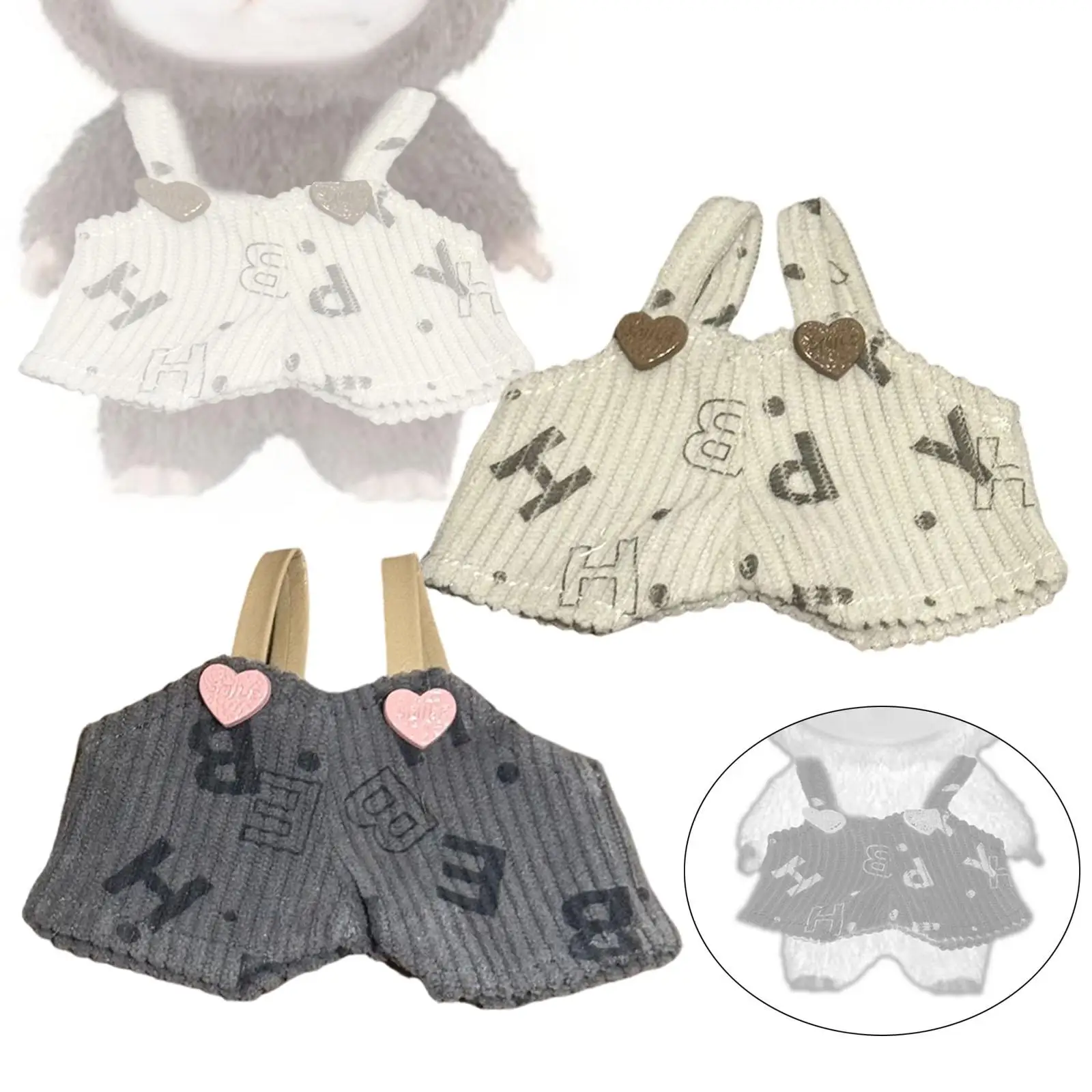 لطيف دمية صغيرة سروال قصير الكرتون الملابس الزي ل 1/6 ملابس دمى هدية عيد ميلاد فستان التبعي