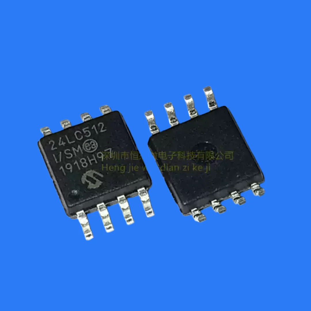 5PCS/Original Genuine 24LC512T-I/SM 24LC512-I/SM SMD SOP-8 EEPROM Memory