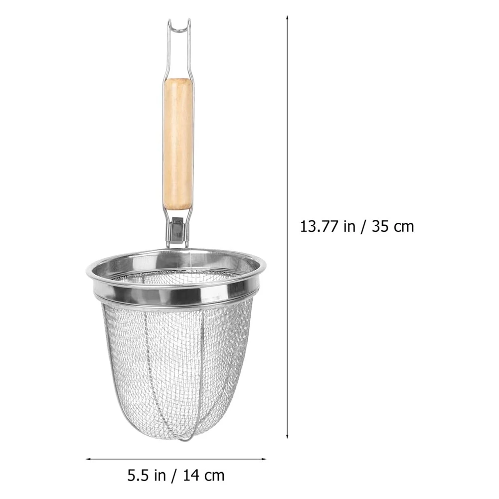 Noodle Strainer Stainless Steel Noodle Basket Multifunction Serving Basket Kitchen Strainer Drainer Kitchen Utensil