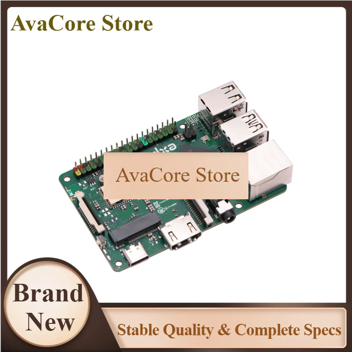 AvaCoreRadxa ROCK 3C RK3566 4-core CPU SBC, GPU, NPU, And HDMI With 4K Output, Single Board Computer