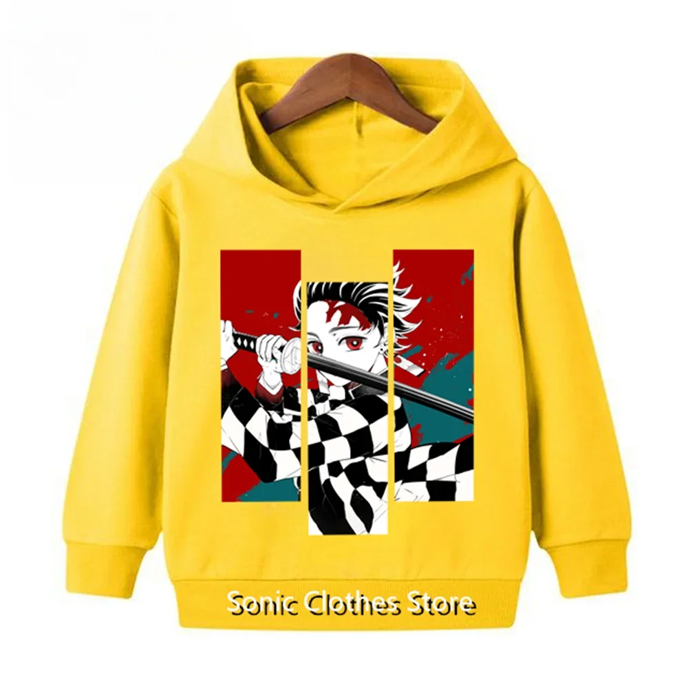 Kimetsu No Yaiba Demon Slayer Clothes Sweatshirts 3D Printed Casual Boy Girl Kids Hoodies Pullover Anime Coats Hoodies