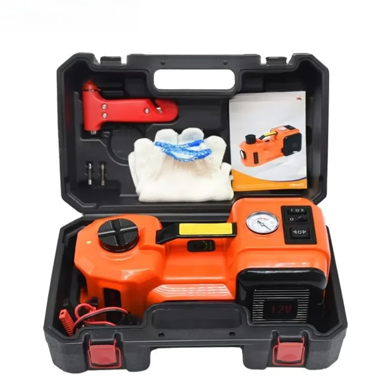 Electric car jack with air pump 12v electro-hydraulic car jack kit for replacement and road emergencies