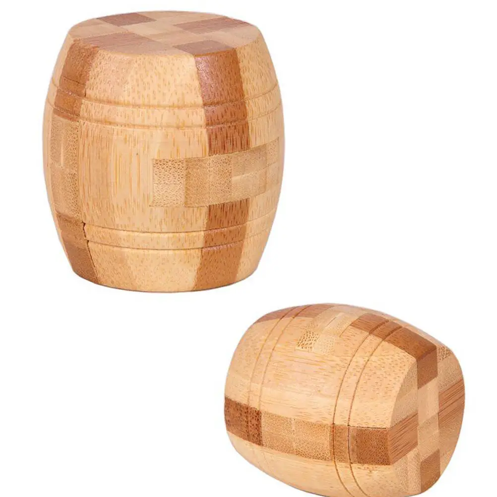 

2Pcs Bamboo Kongming Lock Intelligence Puzzle Fine Craft Design Improve Dexterity Relaxing Educational Gift for Kids