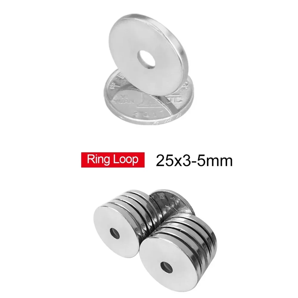 25x3-5mm Powerful Magnetic Magnet 25*3 mm Hole 5mm Permanent Neodymium Magnet 25x3-5mm Small Round Ring Magnet 25*3-5