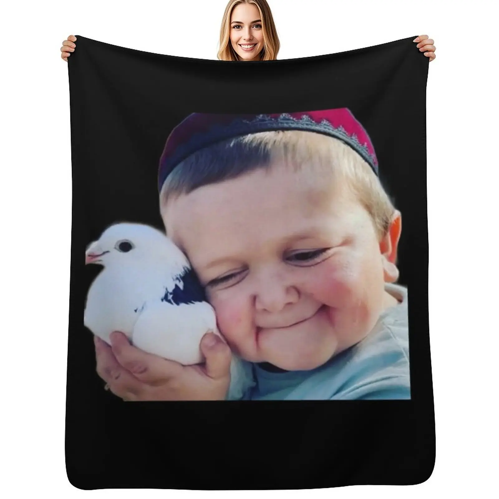 

Hasbulla Christmas Throw Blanket Modern Design Soft Blanket for Home Decor