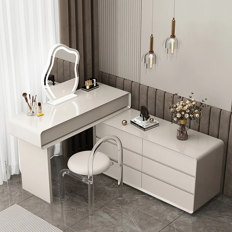 Vanity Makeup Desk para casa, móveis lisos, cômoda, gaveta, mobília do quarto, móveis de luxo, 0719LSY