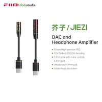 FiiO JIEZI USB tipo C a 3,5mm/desisquilibrado 4,4mm auricular USB C Cable Audio Aux Cable para IOS Android