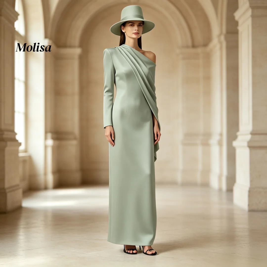 Simple Sheath Floor Length Evening Dresses Maxi Column Elegant Party Dresses  Hugging  Wedding And Evening Dresses  Customizd