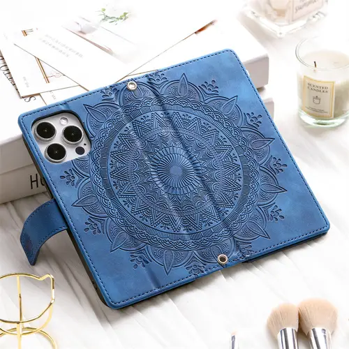 Totems Zipper Card Case for Xiaomi Poco X6 F6 M6 F5 X5 X4 X3 NFC F3 F4 Pro C65 C55 Luxury Magnetic Leather Wallet Protect Cover - Image 2