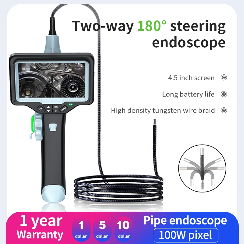 

CT Newest Two-way 180 degree steering camera car borescope camera 2.8mm industrial endoscope