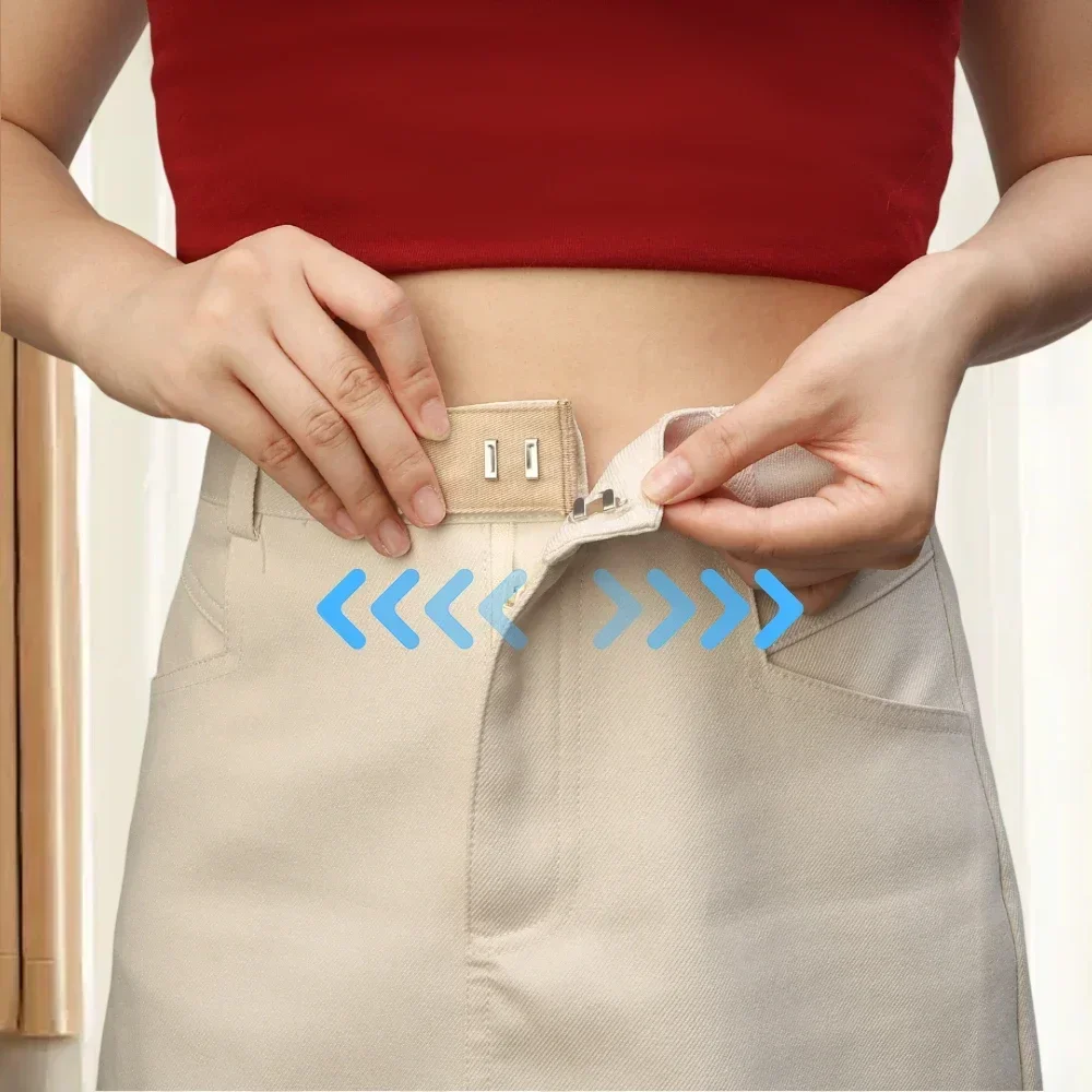 ウエストエキスパンダーボタン フック付き タイトなズボン ジーンズ スカート マタニティ服 ユニセックス 衣類アクセサリー ベルト延長