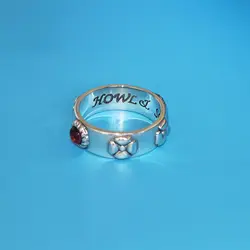 Anime Moving Castle 925 Sterling Silver Ring Unisex Rings Hayao Miyazaki Howl Sophie Cosplay Prop Accessories