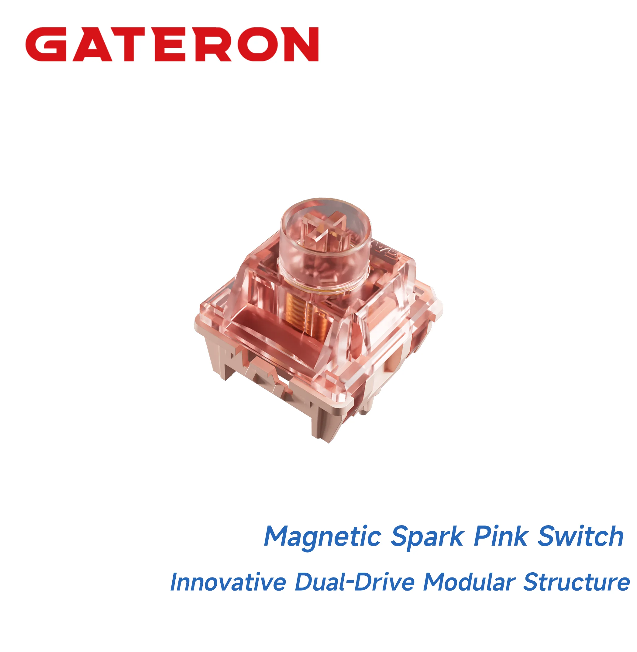 GATERON Magnetic Spark series switch, Linear, Freely setting pre-travel, Hall Sensor Effect for Magnetic Keyboard Gaming Office
