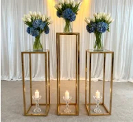 

10pcs)Backdrop Flower Stage Wedding Background Golden Color qq557