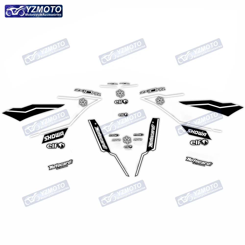 

Для Kawasaki ZX-10R ZX10R 2021 2022 2023, зимняя тестовая наклейка на кузов мотоцикла, гоночный обтекатель, наклейка на топливный бак, логотип, наклейки на лобовое стекло