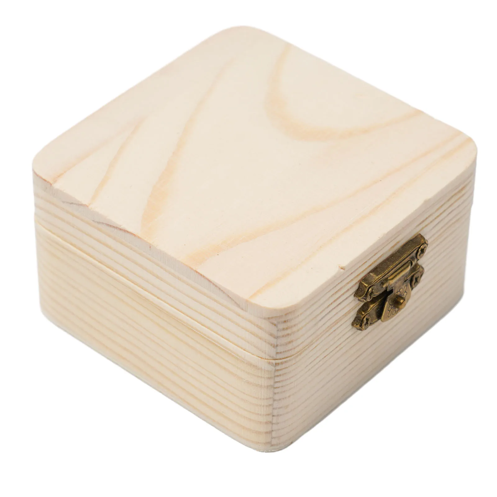 1pc Storage Box Hand-bonded Hand-made Household Natural Pinus Sylvestris Wood Wood Brand New Craft Box Organizer