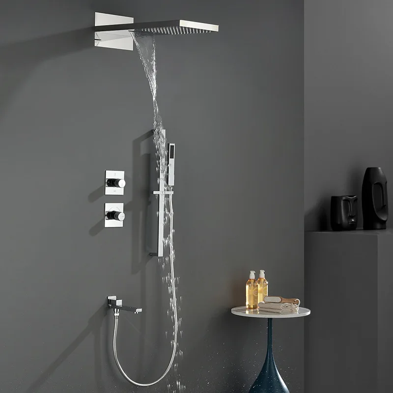Hot and cold water hotel household wall shower set AL2202