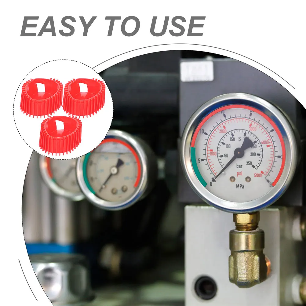 

5pcs Oxygen Acetylene Gauge Covers Silicone Protector For Propane Pressure Meter Durable Gauge Boots Instrument Protection